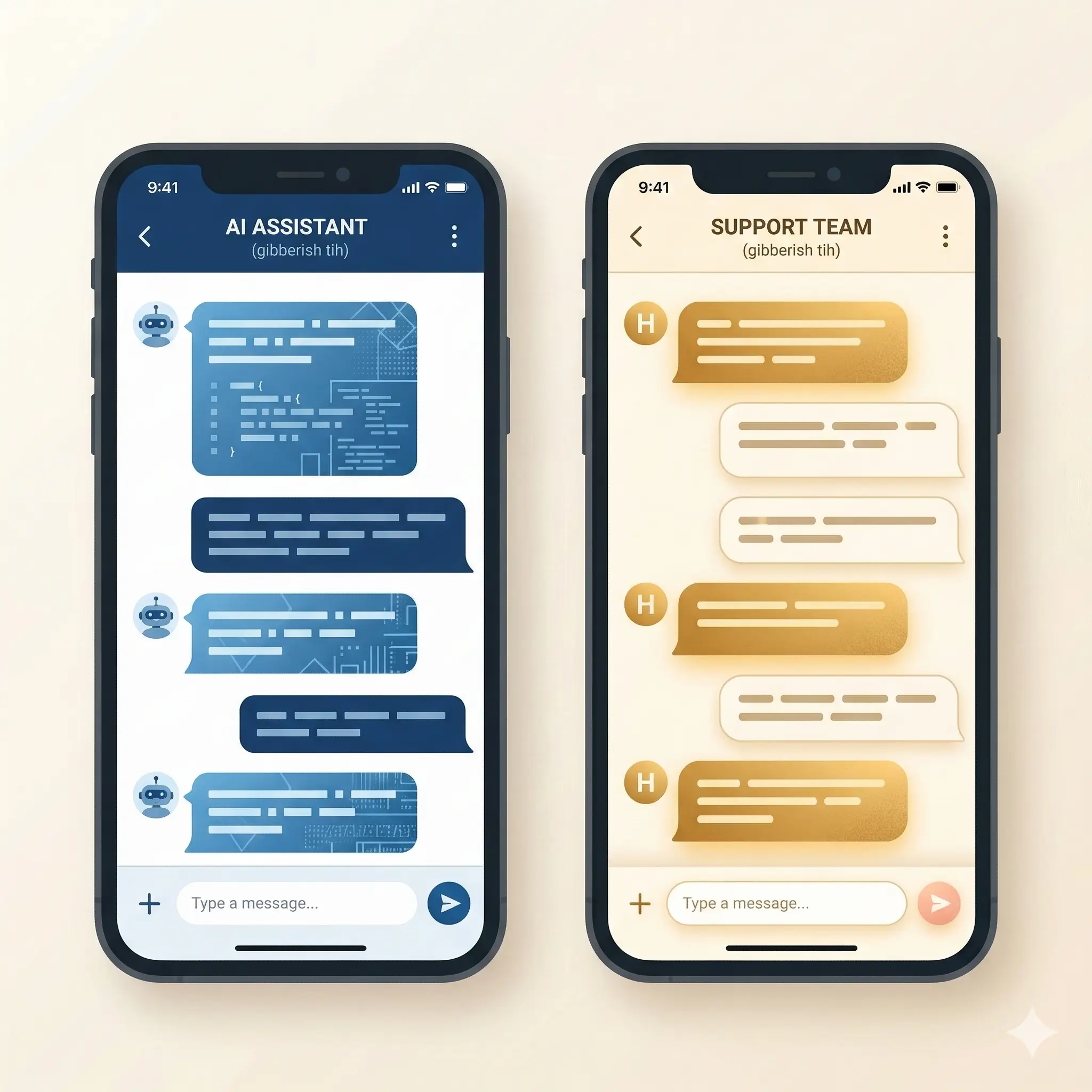 Side-by-side comparison of generic AI admissions versus Soul Engine configured Sloane