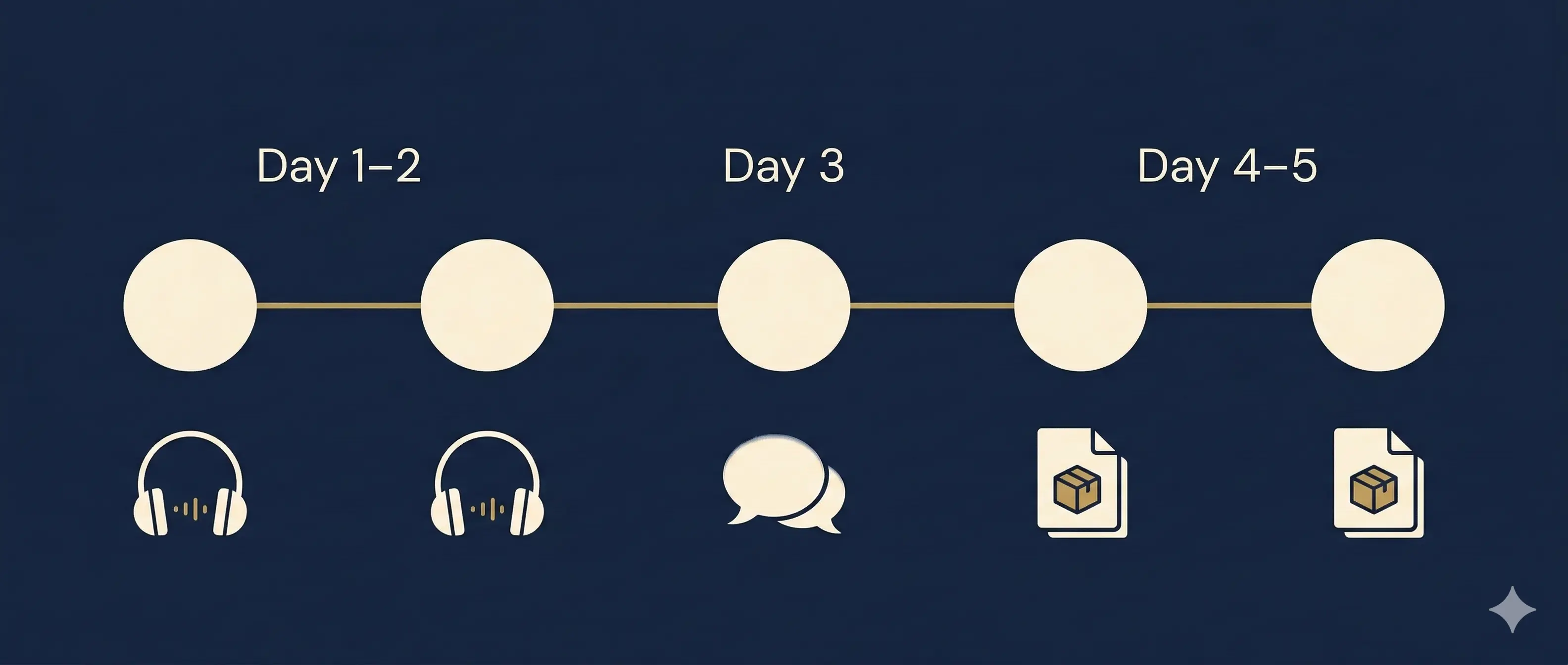 5-day Soul Engine process timeline infographic